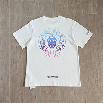 chrome hearts gradient horseshoe graphic short sleeve t-shirt